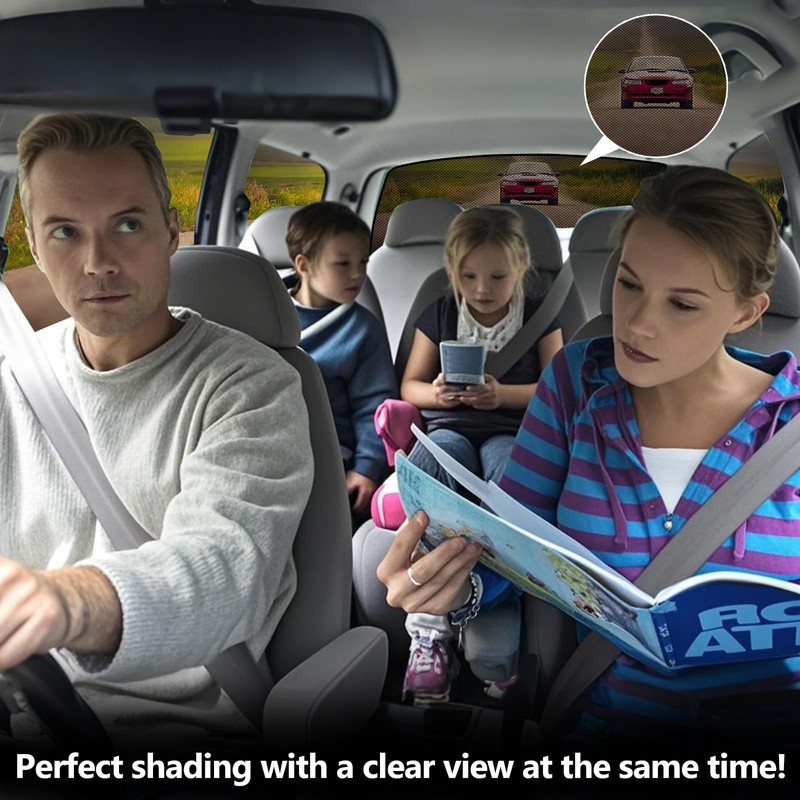 ZATOOTO Rear Windshield Sunshade for 2019-2024 Toyota RAV4 Back Window