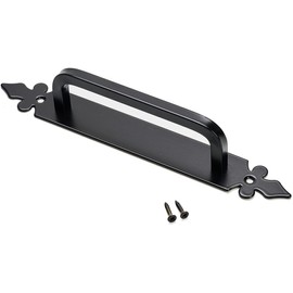 WDB Square Handrail for Sliding Door, Black Door Handle, Wrought Iron Door Handle, Steel Door Pull, Handle Door Fitting, Door Fitting, Furniture Handle