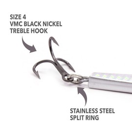 Stick Jig 2 Pack | Clarkspoon | Bonito Albies Bluefish Mullet and More (Silver Flash)