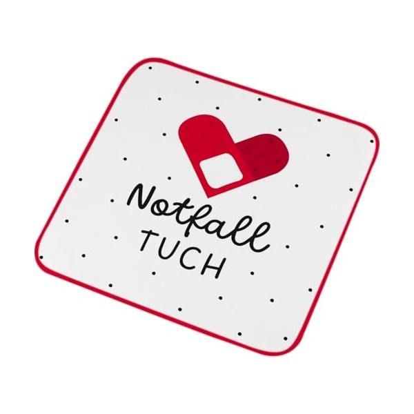 GRUSS & CO Zauberhandtuch mit Motiv Notfall| kleines Handtuch, Gästehandtuch,