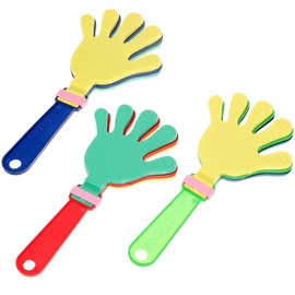 YAPKOLV Pack of 3 Hand Clappers, Plastic Noisemaker, Hand Clapper Hand Noiser, Party Favours for Sports Events, Concert Party Accessories