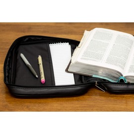 Bible Cover - Distressed Leather Look-Extra Extra Large-Black