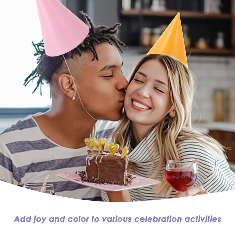 SIKAMARU 24 Pieces Party Hats And 10 Pieces Whistle Toys,