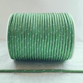 Guy Rope, 0.16 inches (4 mm), Reflective Tent Rope, Tarp, Paracord Guy Rope, 0.1 inch (4 mm), 166.3 ft (50 m), Guy Line, Load Capacity: 524.1 lbs (240 kg), Parachute Cord, Camping Rope, Tension Line,