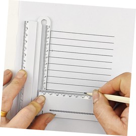 Operitacx 3 Pcs Rotatable Arc Measuring Tool Multi Angle Ruler Set Line Gauge Precise Measurement for Students and Professionals