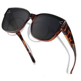 Xfeel Sunglasses Over Glasses Women, Polarized Sun Glasses Women with UV Protection Over Prescription Eyeglasses Trendy 2025