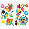 16 Piece Exotic Birds Wall Sticker Set for Children's Bedroom