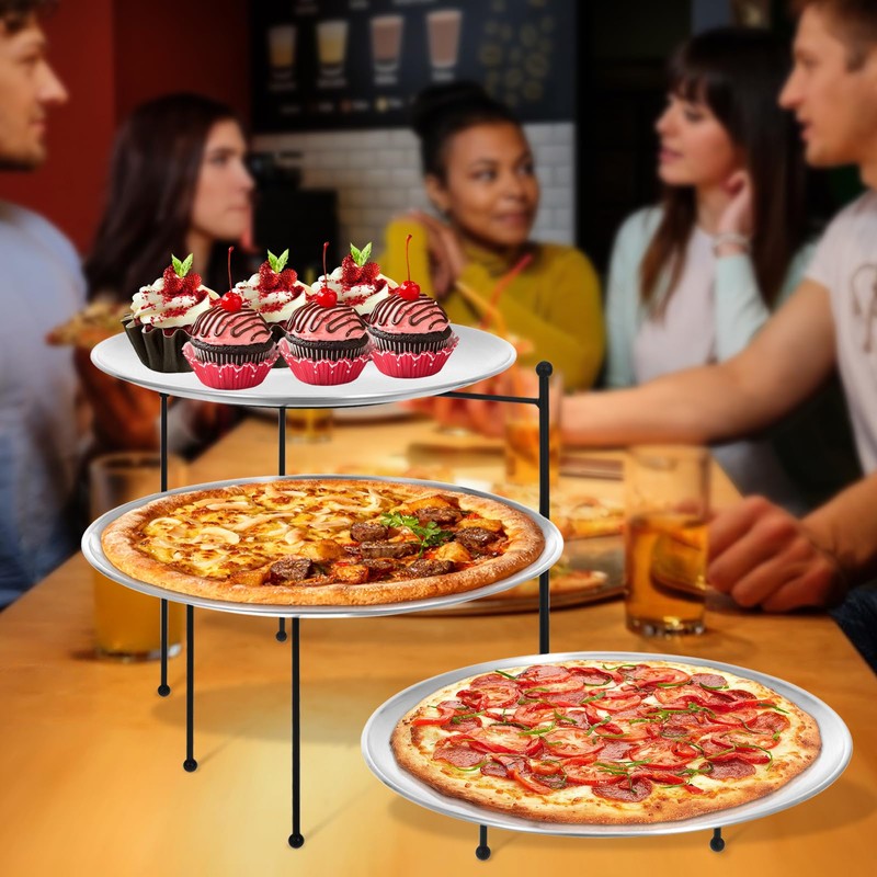 Pizza Stands Tiered Serving Tray Stand Sets Includes 1 Pcs