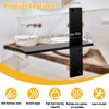3/8" Thick Heavy-Duty Floating Shower Bench Brackets - 16" L