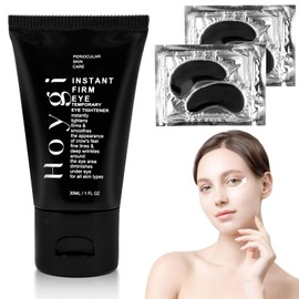 3Stück Instant Firm Augenstraffung, Eye Tightener, Augenbeutelcreme, Instant Firmx Eye Tightener, Instant Augenbeutel Creme mit 1 Augenpad, Augencreme Gegen Augenringe und Schwellungen