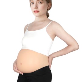 NSSZNUS Fake Pregnant Belly Very Soft Silicone Belly for Actor Performance Maternity Pregnant Woman Training (Color 3)