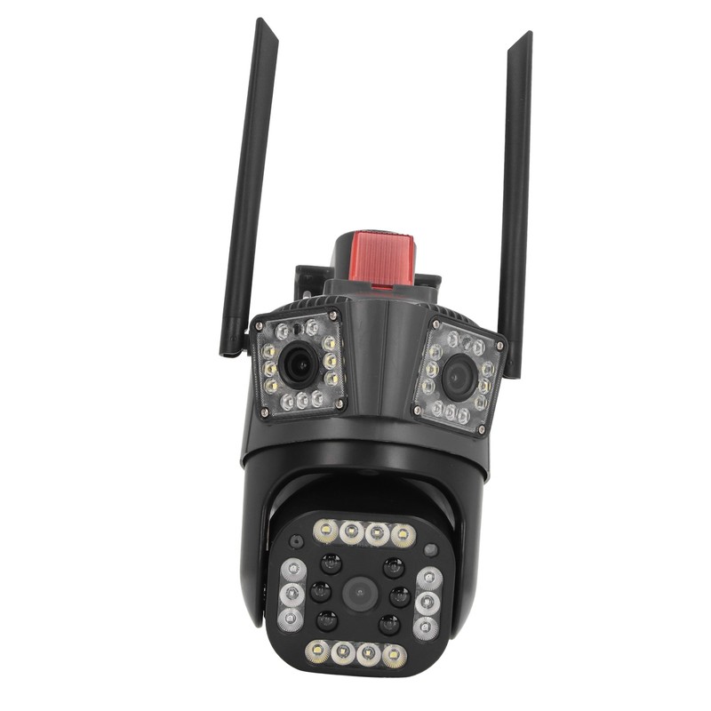 Outdoor 3 Lens Security Camera IP66 Waterproof 2 Way Talk