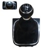 AJHLJ® 5 Speed Manual Car Gear Shift Knob with Leather