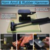 Wisyurt Mini Iron Horn Anvil & Hammer Set, 1.15 Lb