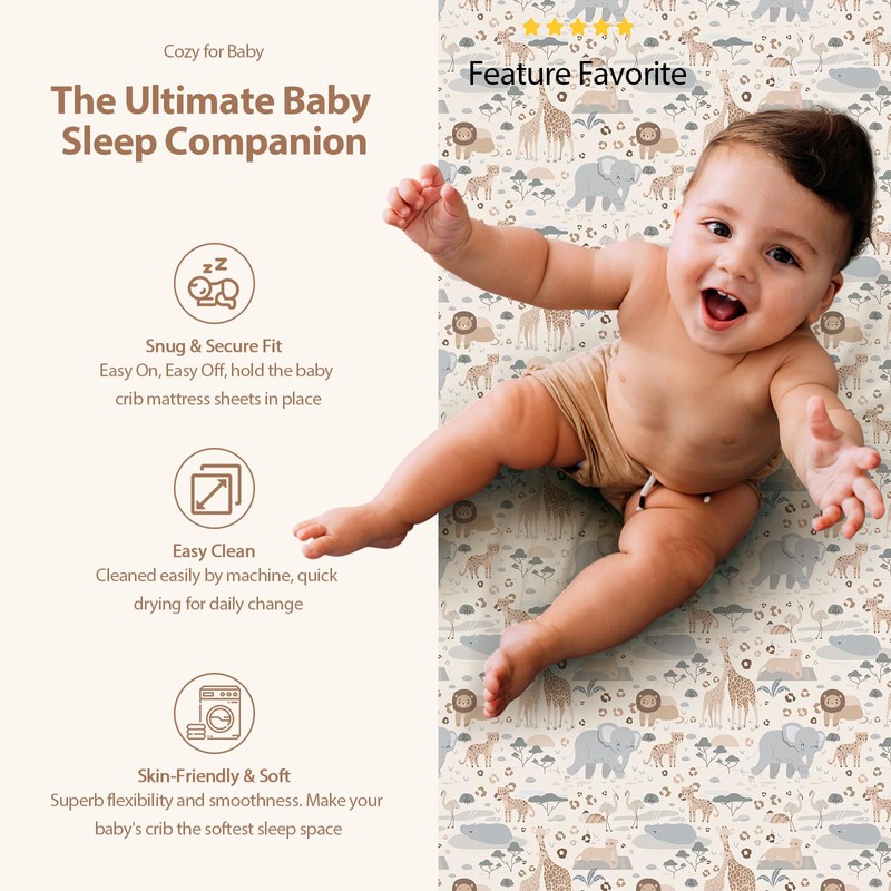 Unnivoll Cot Sheets 120 x 60 cm Fitted Super Soft