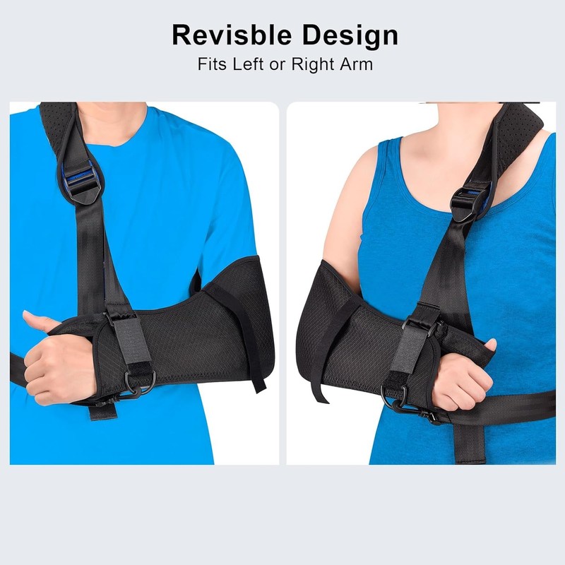 Fasola Armschlinge für Rechter Linker Arm, Schulterschlinge Atmungsaktive mit Stabilem