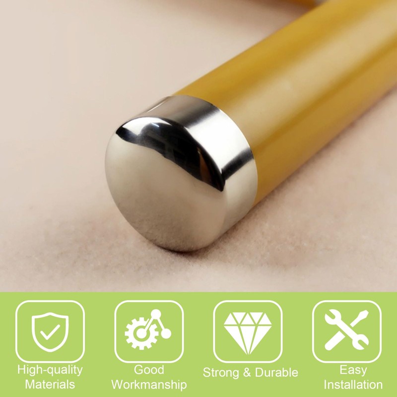 UFURMATE Handrail End Cap, 8PCS Stainless Steel Round Handrail End
