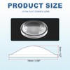 PATIKIL Diameter 15mm Flat Convex Lens, 15 Pcs Height 5mm