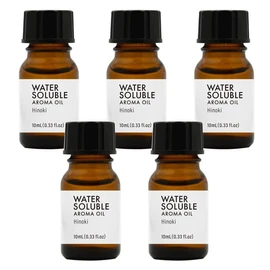 Water Soluble Aroma Oil 10ml Set of 5 (50ml) Essential Oil Blend (Hinoki)