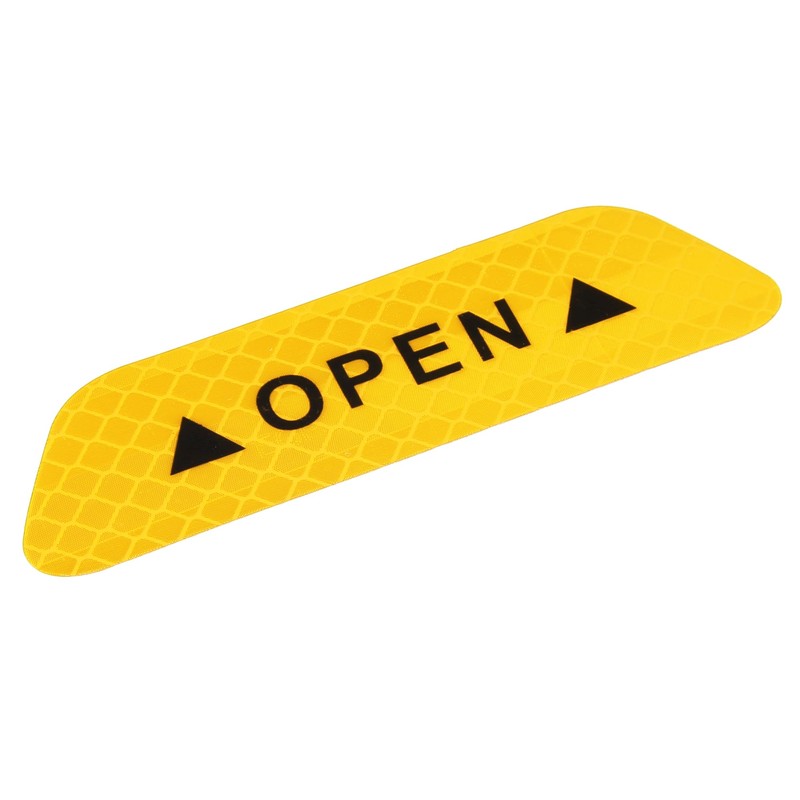 X AUTOHAUX 4pcs Car Door Reflective Sticker Open Warning Safety