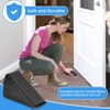 Adjustable Heavy Duty Door Stopper - 7.5cm Tall Spring-Loaded Stainless