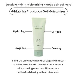 Heimish Matcha Biome Oil-free Calming Gel Moisturizer 100ml Acneica Día/noche