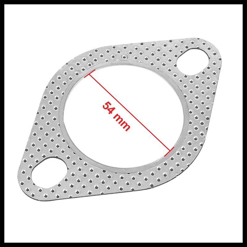 Hihaha 2.1" Inner Dia 2 Bolts Car Exhaust Muffler Gasket