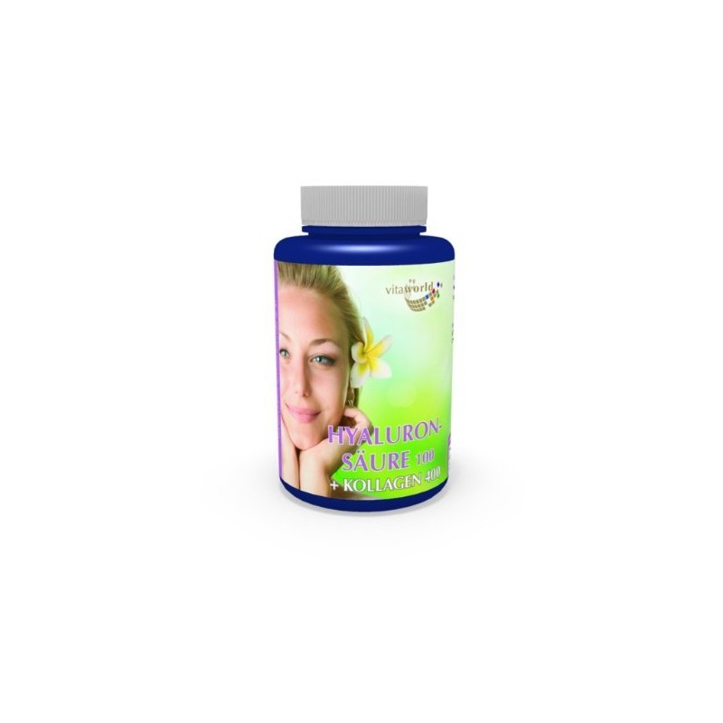 Vita World 3 Pack Hyaluronic Acid 100Mg + Collagen 400Mg