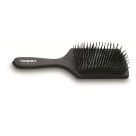 Termix Detangling Hair Brush Professional Paddle Hair Brush with Non-Slip Handle and Thick and Durable Fiber Color:Black