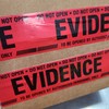 Crime Scene Evidence Box Sealing Tape, Red