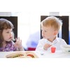 Lightening Kids Plates - 3-Piece Bamboo Toddler Plates Dinnerware Set