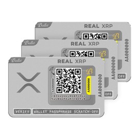 Ballet Real XRP - The Easiest Crypto Cold Storage Card - Cryptocurrency Hardware Wallet with Secure Multicurrency and NFT Support (3-Pack)