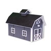 AmishToyBox.com Deluxe Wooden Mailbox, Post Mount, Dutch Barn Style (Dark