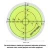 Pack of 2 Round Leveling Levels with Scale, 60 mm