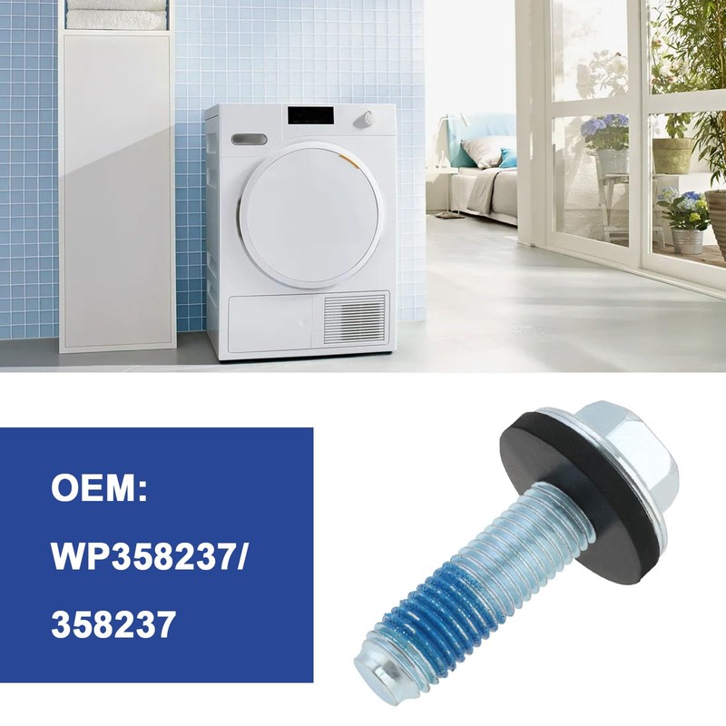 Micro Traders 1Pc Washer Agitator Bolt with Rubber Gasket Replacement