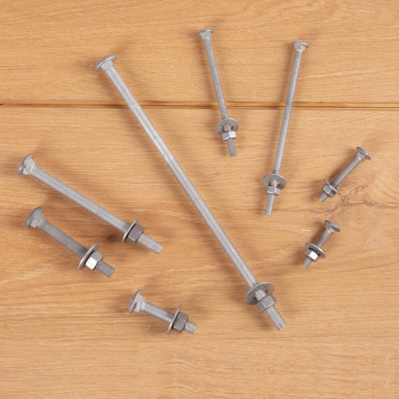 HROMIGRY 1/2" x 7" Carriage Bolts (25 PCS), Hot Dip