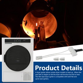 Universal Dryer Igniter WE4X750 4391996 304970 3-4970 3-04970 101 101M AP2042796 WE04X0750 2101 56970 276846 (Standard Bracketless Flat Style Ignitor) by Qblahip