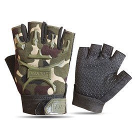 Children's Half Finger Gloves, Non-Slip Breathable Cycling Gloves, MTB Cycling Gloves, Fingerless Gloves for Fitness, Cycling, Training, Fishing, Running for Girls and Boys