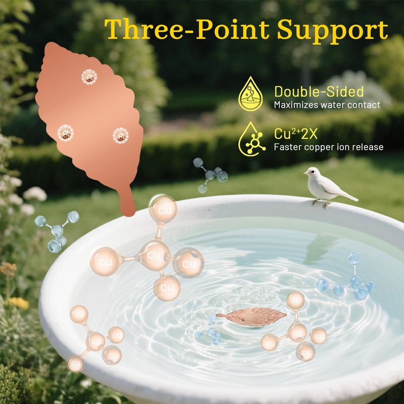 Niteguy Bird Bath Copper Disk,Bird Bath Purification Disk 0.6mm Reinforced