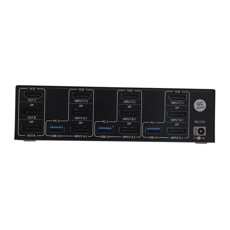 DisplayPort HD USB3.0 KVM Switch 8K At 60Hz 4K At