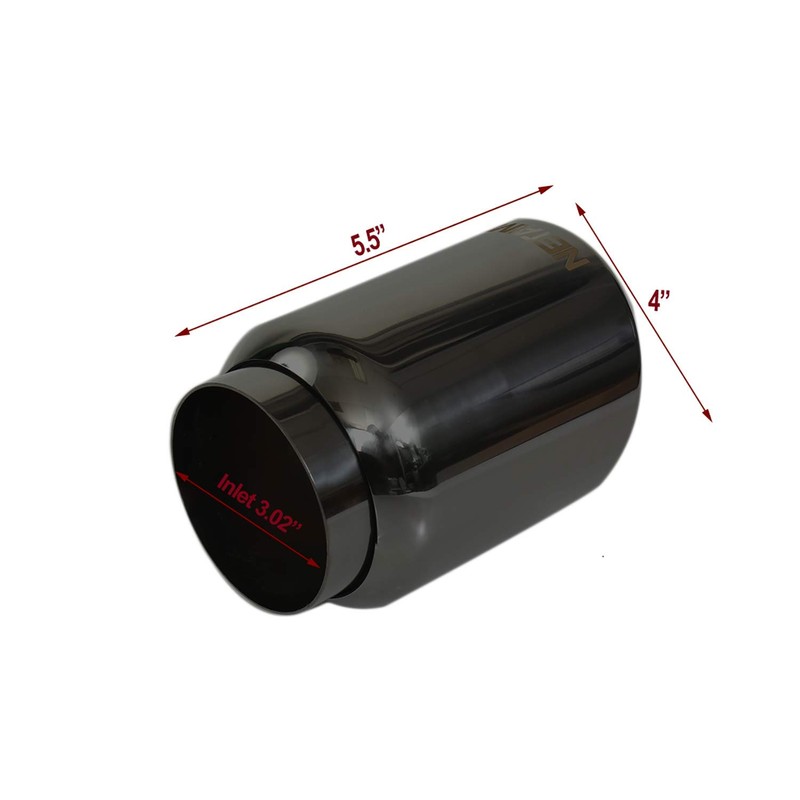 NETAMI NT-3015 - Punta de escape de acero inoxidable de
