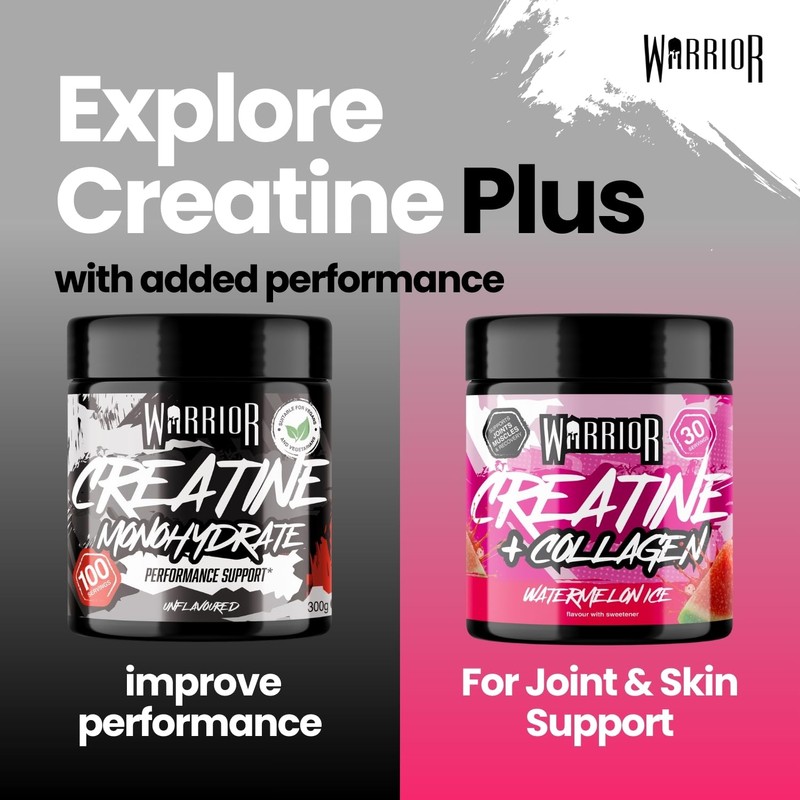 Warrior Creatine Monohydrate Powder + Hydrolysed Collagen Peptides 270g (30