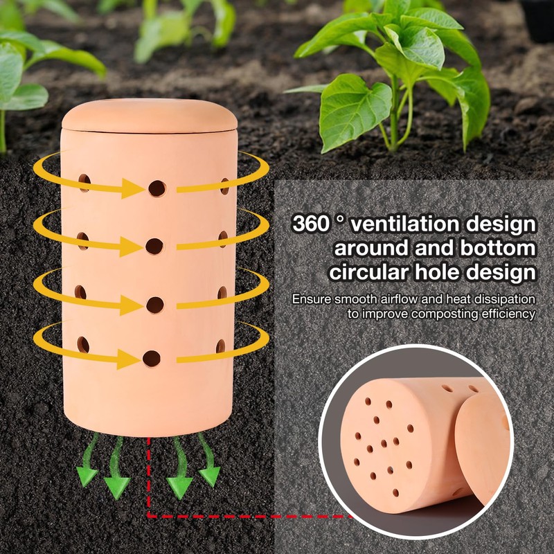 Underground Worm Farm 10 * 4.13 * 4.13Inch Garden Composting