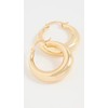 SHASHI Women's St. Germain Hoops, Gold, One Size
