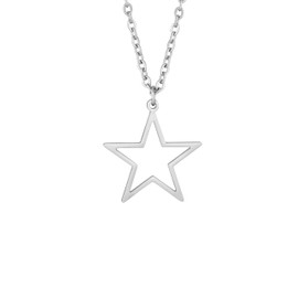 Sacina Grunge Y2k Aesthetic Silver Star Necklace, Star Necklace Y2k, Y2k Necklace, Grunge Necklace, Star Necklace for Women, Christmas Jewelry Gift for Women