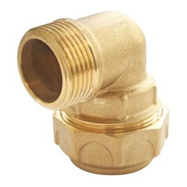 SOMATHERM FOR YOU - Brass Elbow for PE Ø32 - Male 26/34 - Outside Suit