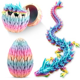 TaimeiMao Dragon Egg with Dragon, Dragon Egg 3D, 3D Print Dragon, 3D Printed Surprise Dragon in the Egg, Movable Dragon, Dragon Toy, Adult Children Gifts Toy
