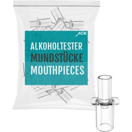 Ace Bocchini per etilometro AF-33, A, Q e X, Confezione da 25 bocchini per Tester promillest, Confezione da 25 Pezzi