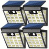 LIFENGSOLER 160LEDs Solar Motion Lights Outdoor,3-Sides Solar Wall Lights Outdoor,