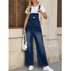 Cicy Bell Women's Denim Bib Overalls Casual Adjustable Strap Wide